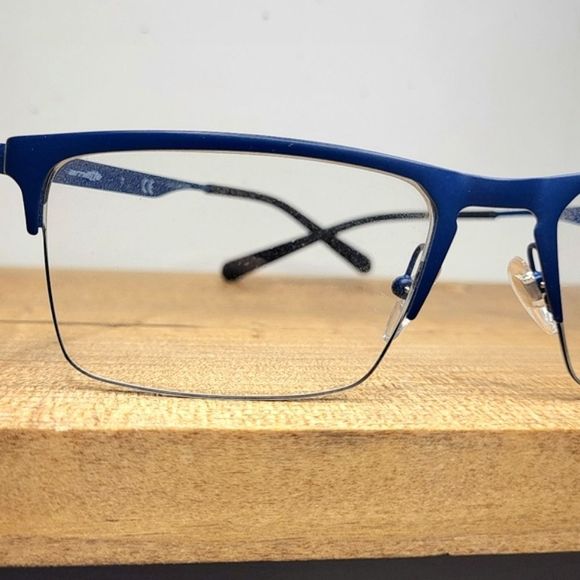 NEW Rx'able Eyeglass Frame, ARNETTE, blue metal 54-18-140 lightweight glasses - Picture 7 of 7